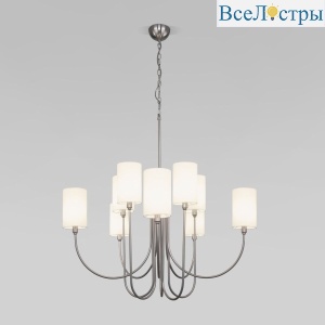 Подвесная люстра Eurosvet Abbey 60164/10 никель Smart a065750