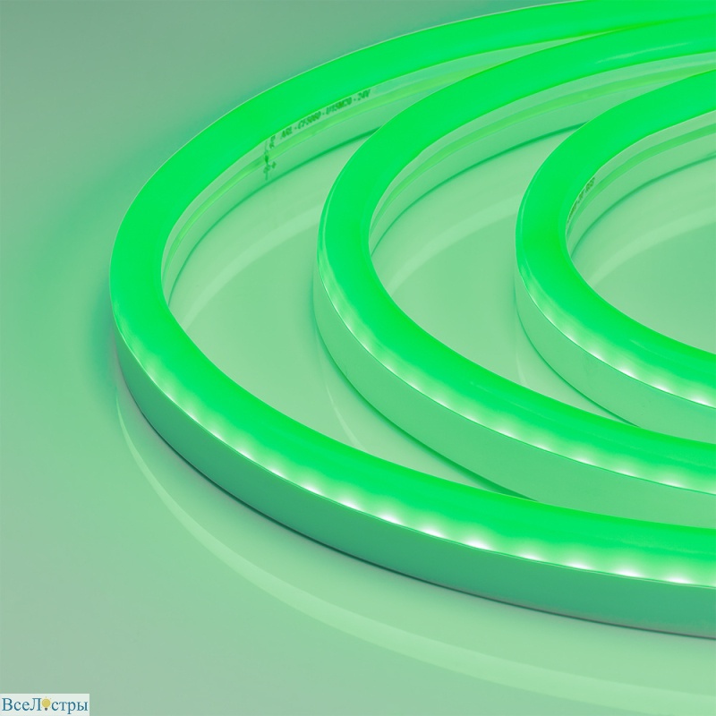 гибкий неон arlight arl-cf2835-classic-220v green 021158