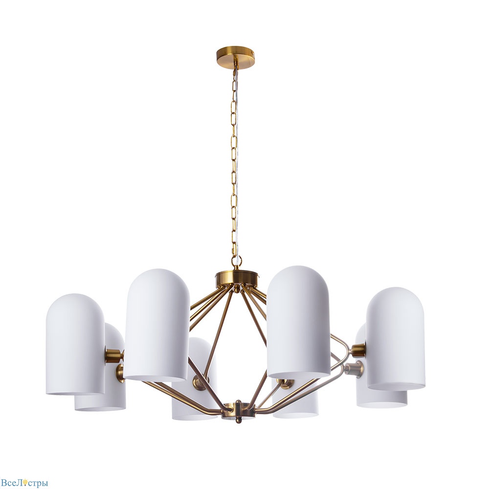 подвесная люстра arte lamp cassel a5454lm-8pb