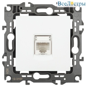 Розетка компьютерная RJ45 Эра 12-3107-01М Б0065712