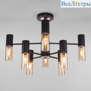 Люстра на штанге Eurosvet Tesoro 70125/8 черный Smart a053246