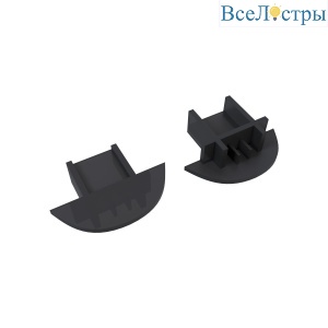 Комплект заглушек для алюминиевого профиля профилю 08-02/06-Ч 10 шт Apeyron 3-08-02/06-Ч