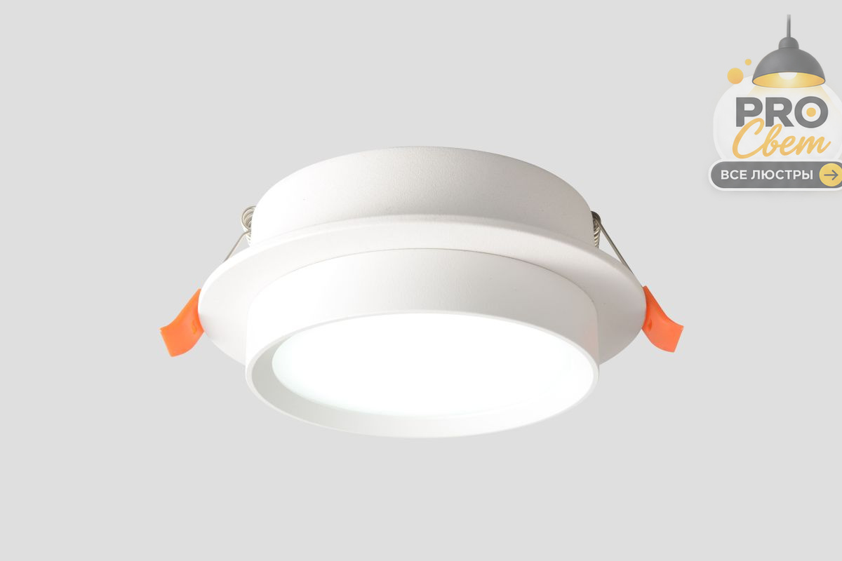 встраиваемый светильник crystal lux clt 087c wh gx53