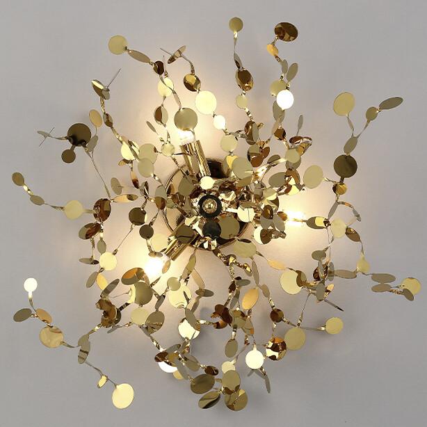 бра crystal lux garden ap-pl3 d400 gold