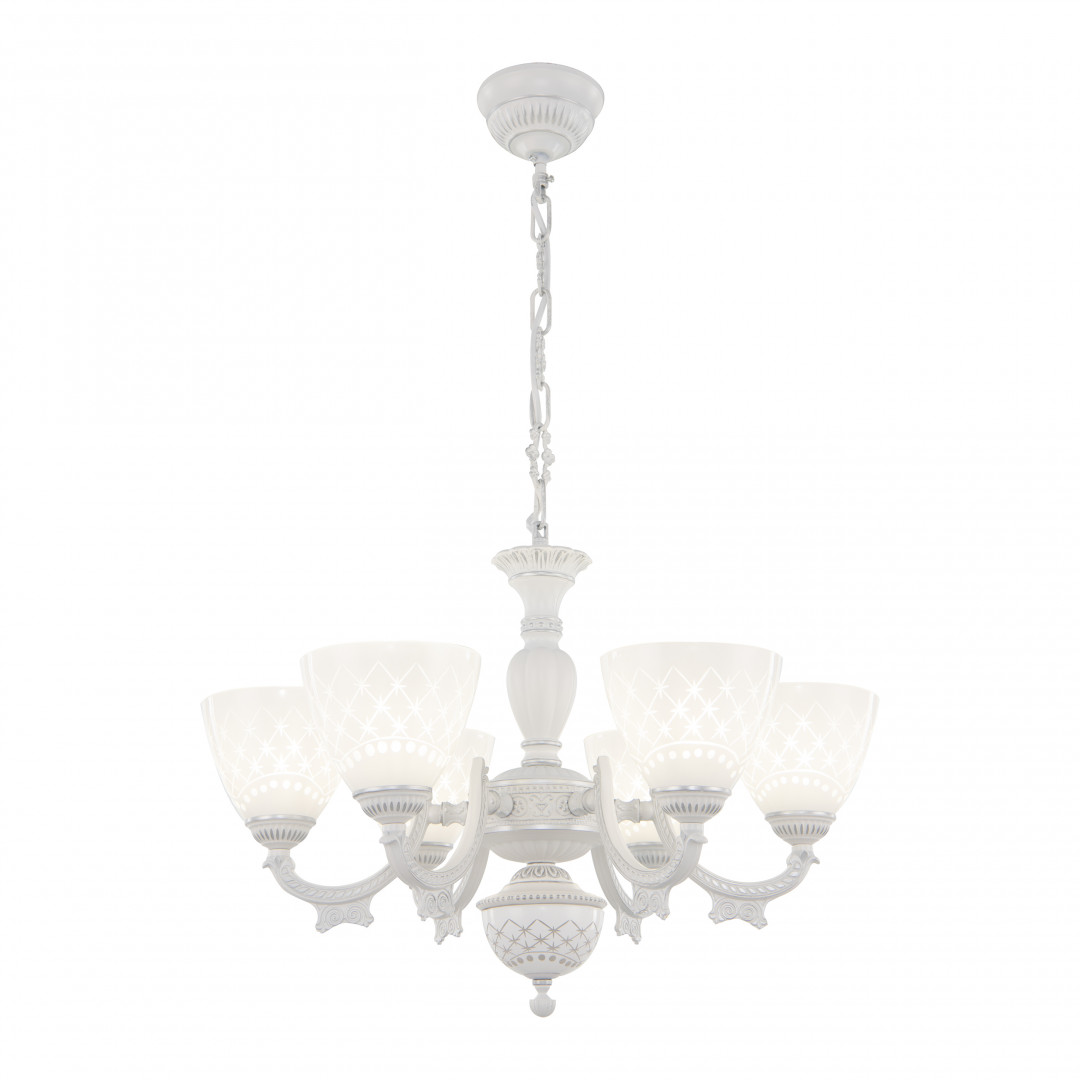 подвесная люстра arte milano 343837/6 wt+sl
