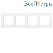 Рамка четырехместная Jung EPD484WWM