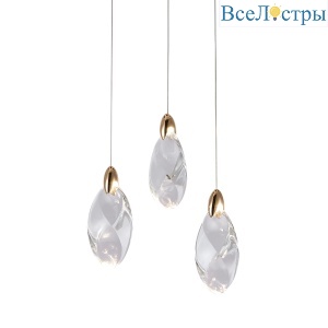 Подвесной светильник Delight Collection OD2439-3 gold/clear