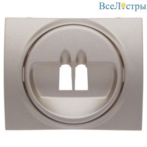 Лицевая панель Legrand Galea Life розетки акустических систем титановая 771400