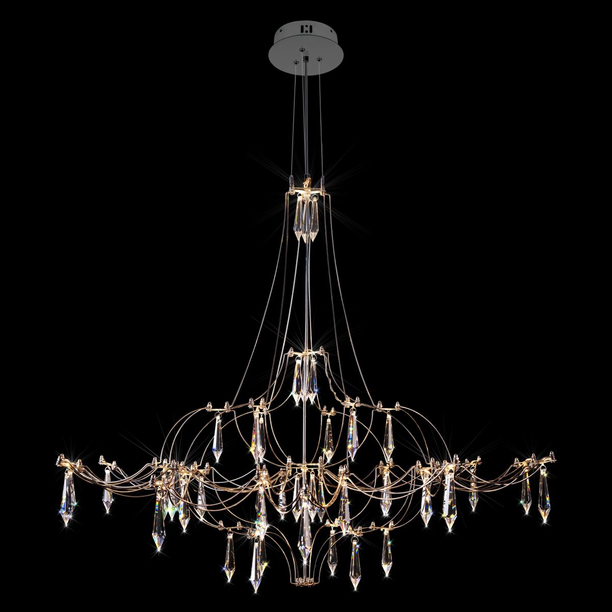 подвесная люстра loft it mira 10588/800 silver asfour