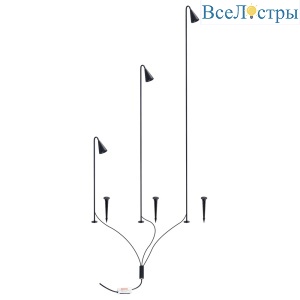 Ландшафтный светильник Arte Lamp Muliphein A1084PA-3BK