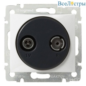 Розетка TV-R Legrand Valena Звезда белая 774432