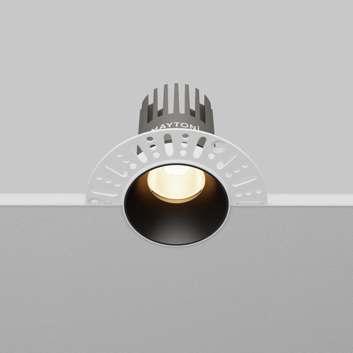 встраиваемый светильник maytoni technical dip dl119-10w-3k-trs-b