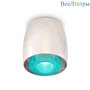 Комплект накладного светильника Ambrella light Techno Spot XS1143011 PSL/BL серебро полированное/голубой (C1143, N7194)