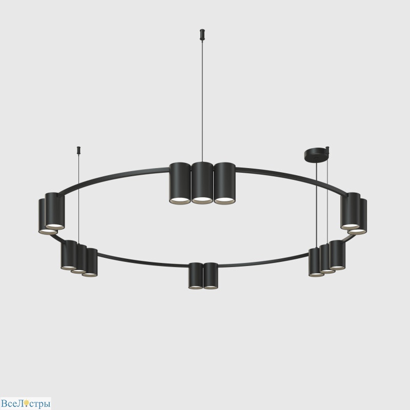 подвесная люстра denkirs orbit dk4067-bk