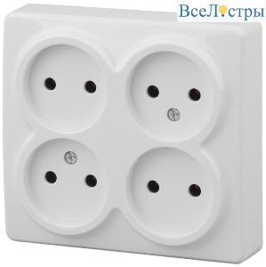 Розетка 4х2P Эра 11-2210-01 Б0020706