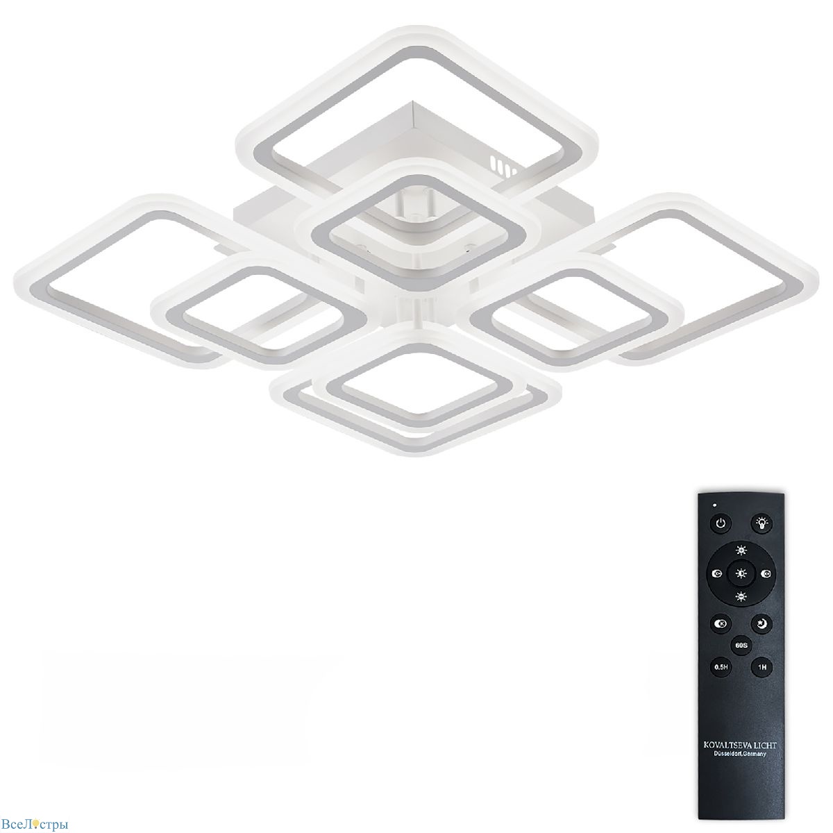потолочная люстра natali kovaltseva spektr led lamps 81108/4c