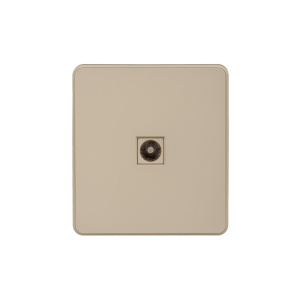 Розетка ROUND TV с/у шелк KRANZ KR-78-0723-7