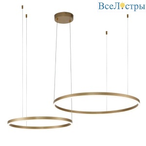 Подвесной светодиодный светильник Indigo Galass 14001/2P Gold V000011L