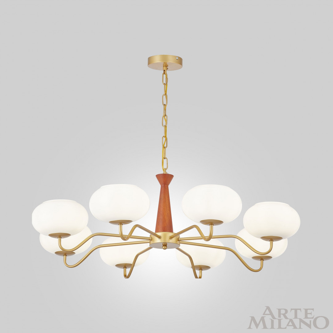 подвесная люстра arte milano napoli 310166/d900/8 bs/wd