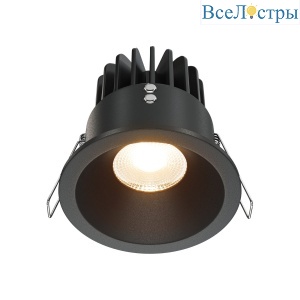 Встраиваемый светильник Maytoni Zoom DL034-01-12W2.7K-B
