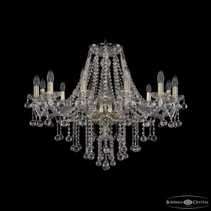 Подвесная люстра Bohemia Ivele Crystal 1415/12/300 G Balls