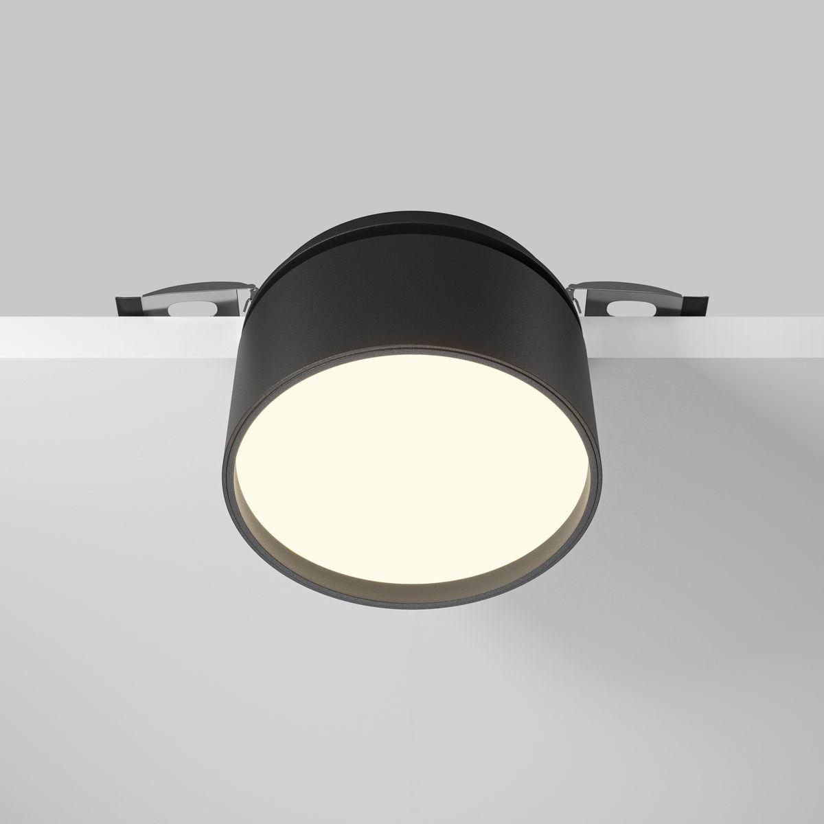 встраиваемый светодиодный спот maytoni technical onda dl024-12w-dtw-b