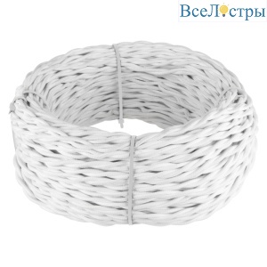 Ретро кабель Werkel витой трехжильный 1,5 мм белый W6453201 4690389165511