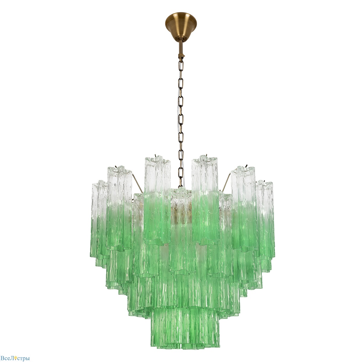 подвесная люстра loft it murano 10580/600 clear green