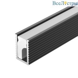 Алюминиевый профиль Arlight SL-MINI-6-H9-2000 ANOD BLACK 044082