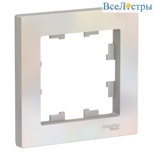 Рамка 1-ая Systeme Electric AtlasDesign Жемчуг ATN000401