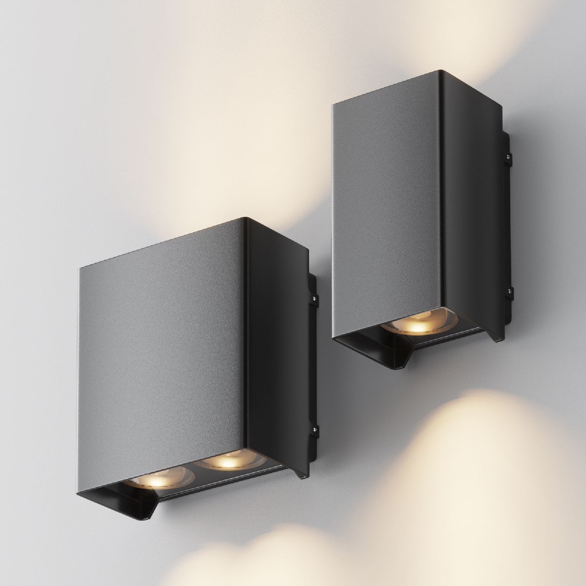 уличный настенный светильник maytoni shell o570wl-l20b3k
