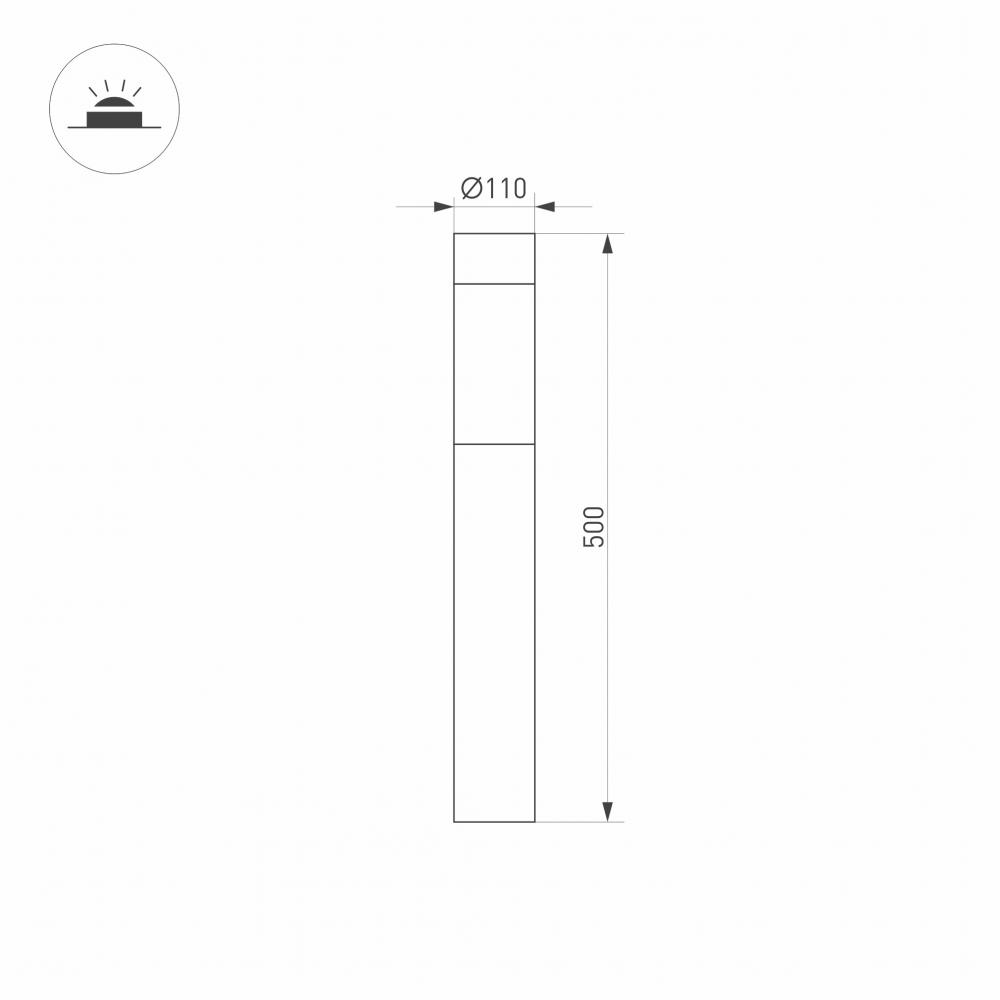 садовый светильник arlight lgd-stem-boll 029966