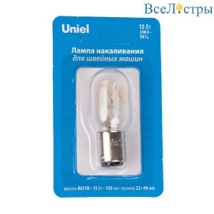 Лампа накаливания Uniel IL-F22-CL-15/BA15D UL-00010984