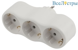 Разветвитель электрический Эра SPx-3e-W Б0053479