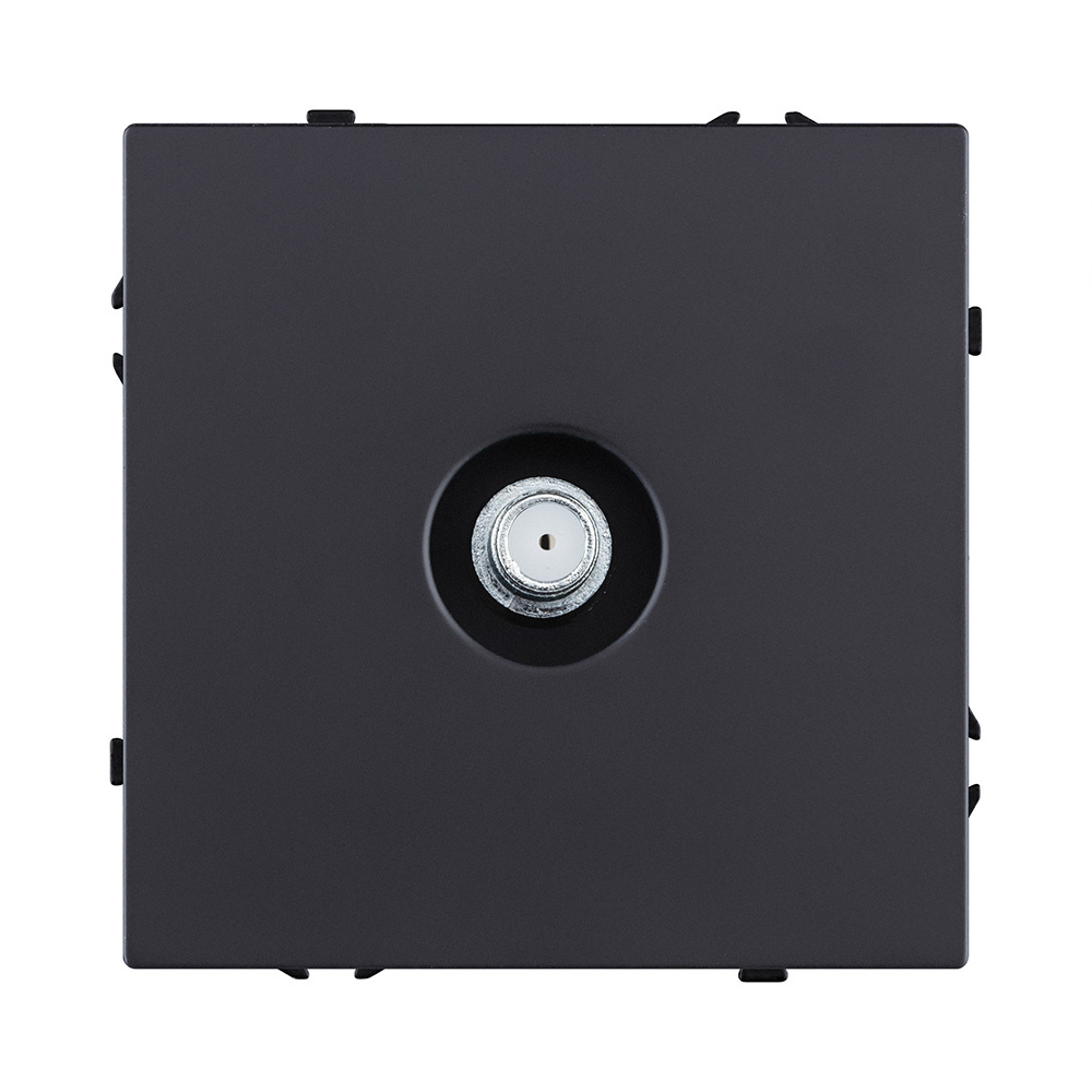 розетка tv, черный матовый kollinger eclipse ec-020bk