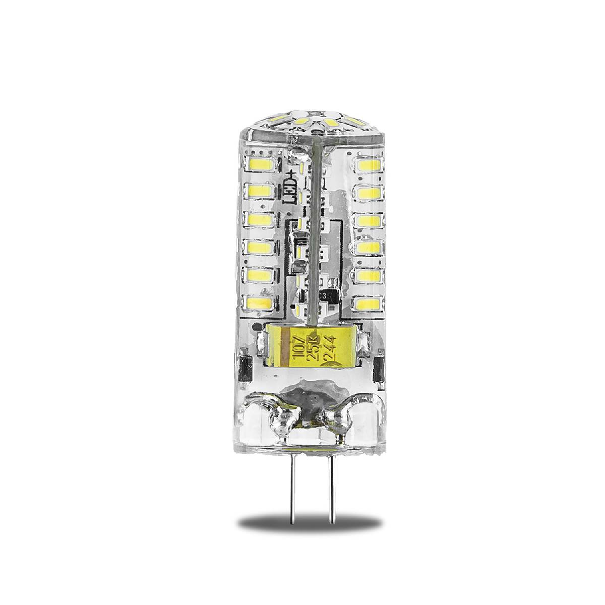 лампа светодиодная gauss g4 3w 4100k прозрачная 107707203