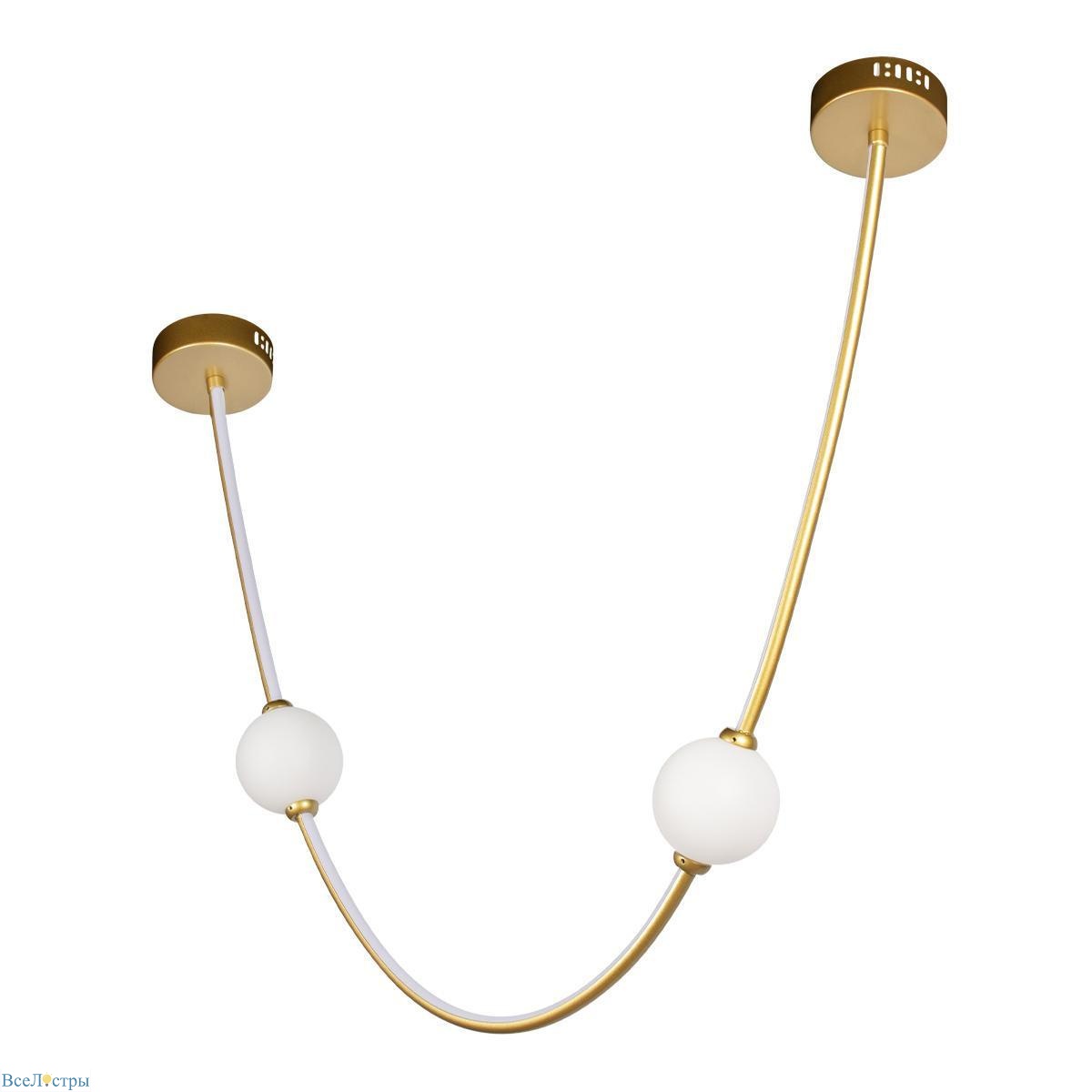 подвесной светодиодный светильник loft it embrace 10242/600 gold