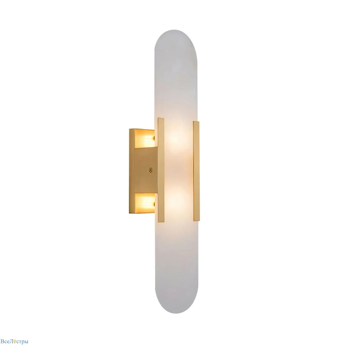 настенный светильник delight collection wall lamp f037/l gold/white