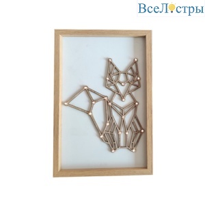 Светодиодный ночник Apeyron Лиса теплый белый 2хАА МДФ 12-179