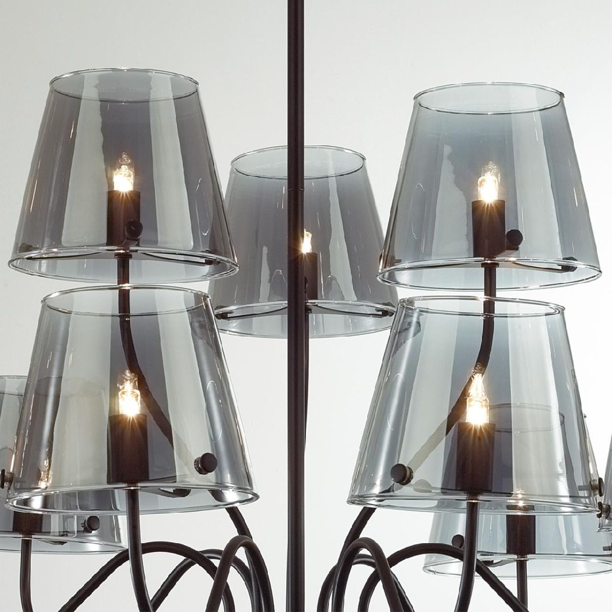 люстра на штанге lumion smoky 6570/9c