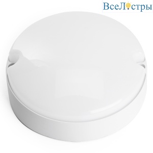 Настенно-потолочный светильник Feron 51512 Светодиодный светильник серии TR ЖКХ Круг 12Вт, 4000К, опал, IP65