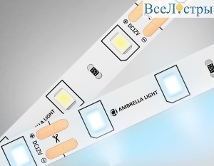 Светодиодная лента Ambrella Light LED Strip 12В 2835 4,8Вт/м 6500K 5м IP20 GS1003