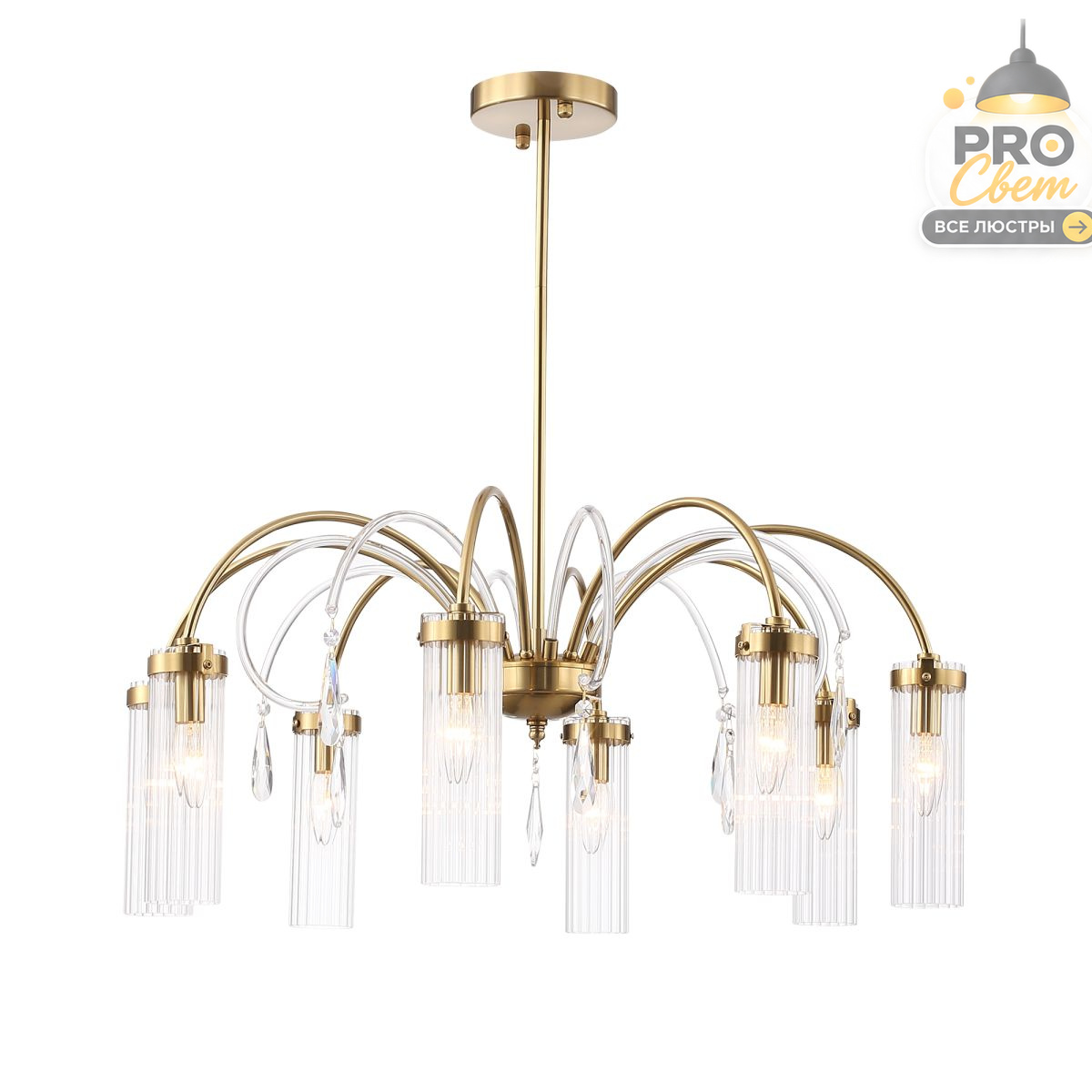 люстра на штанге st luce люминера sl1401.303.08