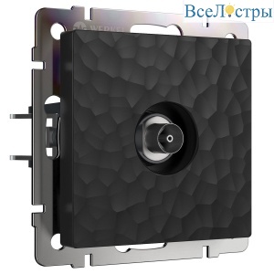 ТВ-розетка Werkel Hammer оконечная черный W1283008 4690389163081