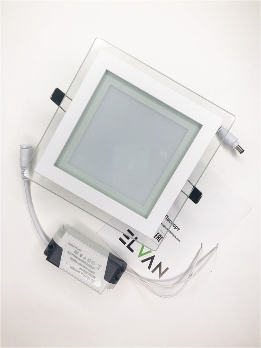 встраиваемый светильник elvan vls-705sq-6w-wh-wh