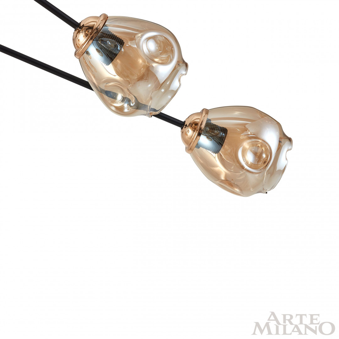 потолочная люстра arte milano amalfi 252588/8 br