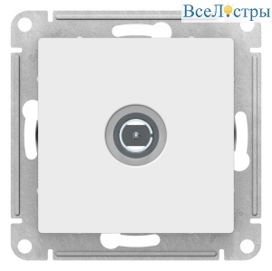 Розетка TV коннектор, механизм Systeme Electric AtlasDesign Лотос ATN001393