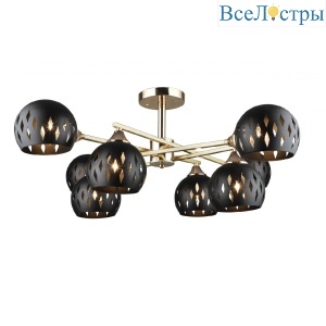 Люстра на штанге IMEX MD.4211-8-S-GD+FGD