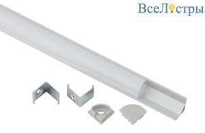 Комплект с угловым анодированным профилем Эра 1616R-1m Б0062772