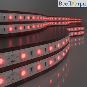Светодиодная лента Elektrostandard 24V 14,4W 60Led 5050 IP65 красный, 5м 4690389167775